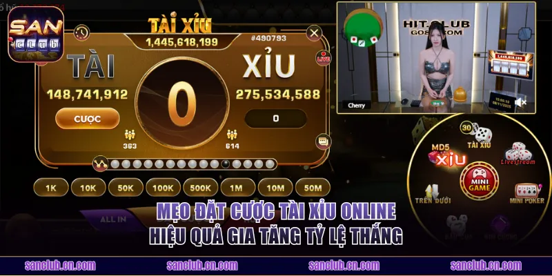 Mẹo đặt cược tài xỉu online hiệu quả gia tăng tỷ lệ thắng